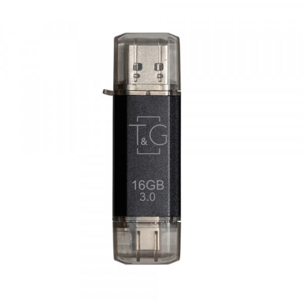 Флеш-накопичувач USB 3.0 16GB Type-C T&G 009 Star Series Black (TG009TC-16GBK3)