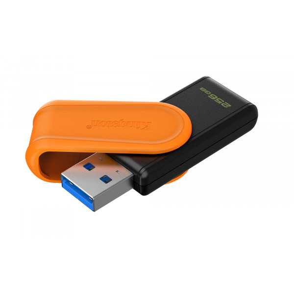 Флеш-накопичувач USB3.2 256GB Kingston DataTraveler Exodia S Black/Orange (DTXS/256GB)