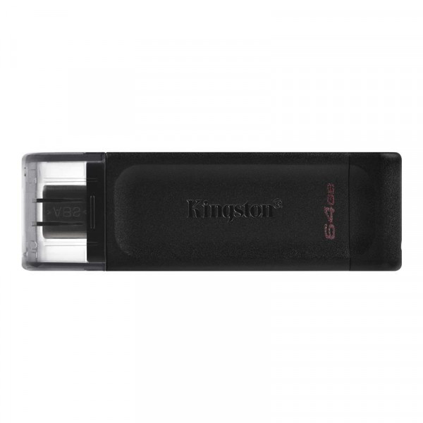 Флеш-накопичувач USB3.2 64GB Type-C Kingston DataTraveler 70 Black (DT70/64GB)