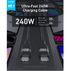 Кабель Anker Upcycled-Braided USB-C - USB-C (M/M), 240W, 0.9 м, Black (A82E2H11)