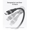 Кабель Anker Upcycled-Braided USB-C - USB-C (M/M), 240W, 0.9 м, Black (A82E2H11)