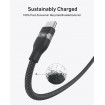 Кабель Anker Upcycled-Braided USB-C - USB-C (M/M), 240W, 0.9 м, Black (A82E2H11)