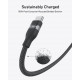 Кабель Anker Upcycled-Braided USB-C - USB-C (M/M), 240W, 0.9 м, Black (A82E2H11)