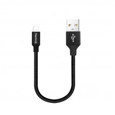 Кабель ColorWay USB - Lightning (M/M), 2.4 А, 0.25 м, Black (CW-CBUL048-BK)