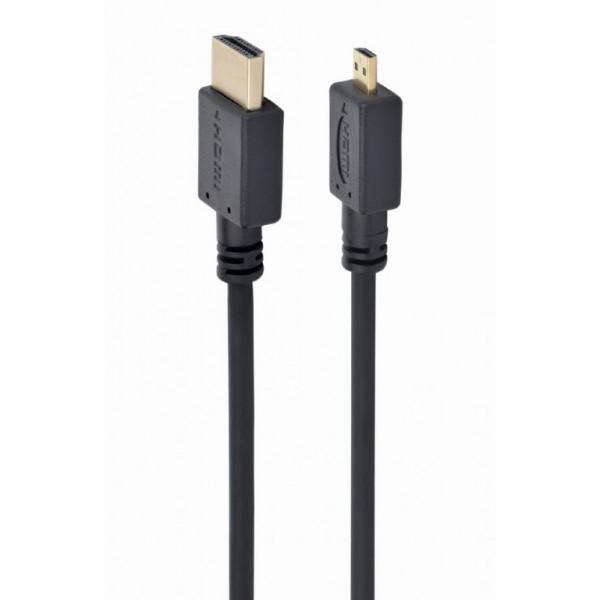 Кабель Gembird HDMI - micro-HDMI V 2.0 (M/M), 3 м, чорний (CC-HDMID-10) пакет