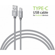 Кабель Intaleo CBGNYT1 USB - USB Type-C (M/M), 1 м, Grey (1283126489136)