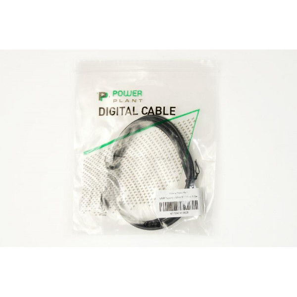 Кабель PowerPlant (KD00AS1280) MicroUSB3.0(BM)-USB3.0 Type-C(M), 1.5м, Black