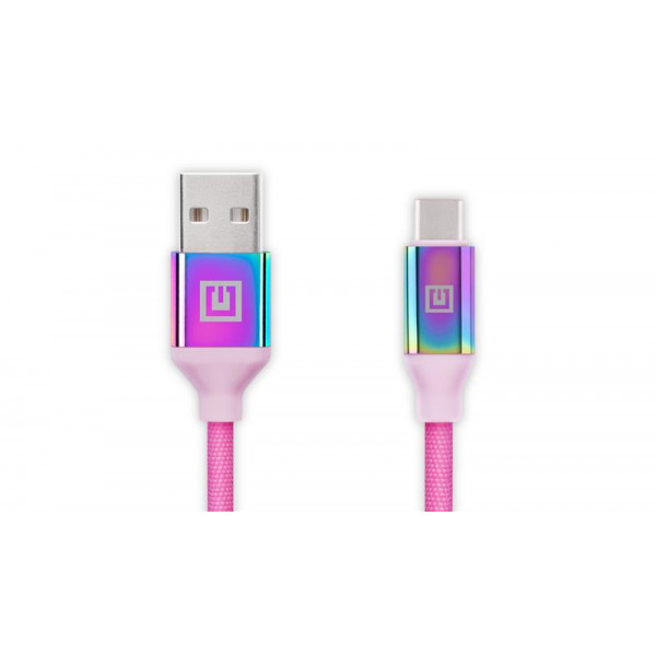 Кабель REAL-EL Premium USB - USB Type-C (M/M), 1 м, Rainbow (EL123500050)