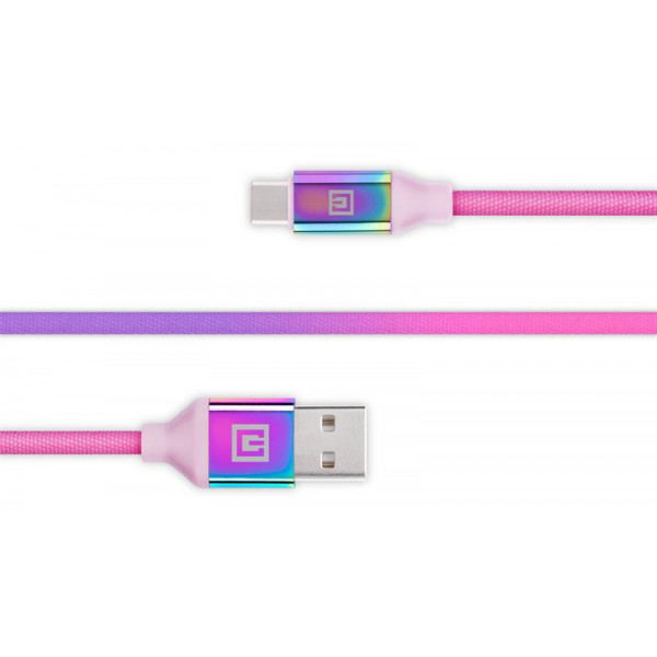 Кабель REAL-EL Premium USB - USB Type-C (M/M), 1 м, Rainbow (EL123500050)