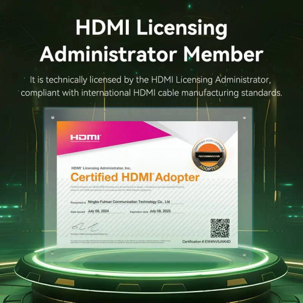 Кабель Vention HDMI - HDMI V 2.1 (M/M), 3 м, Green (ALOGI)