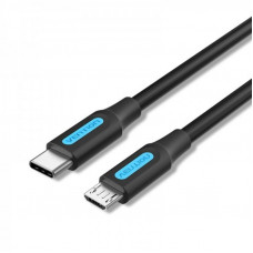 Кабель Vention micro USB - USB Type-C (M/M), 1 м, Black (COVBF)