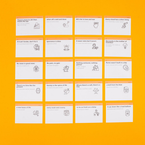 Картки для вивчення англійської мови English Student. English Idioms B2-C1