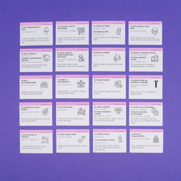 Картки для вивчення англійської мови English Student. Idioms B1-B2 & Collocation B1