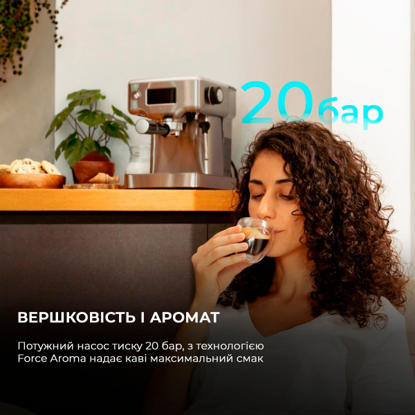Кавоварка Cecotec Power Espresso 20 Barista Compact (CCTC-01986)