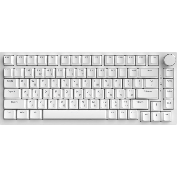 Клавіатура Ajazz AK820 Red Switch White USB-C (AK820-R-W)