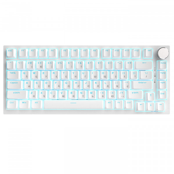 Клавіатура Ajazz AK820 Red Switch White USB-C (AK820-R-W)