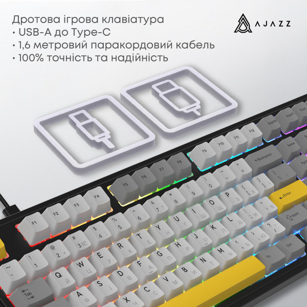 Клавіатура AjazzAK980 Magnetic Switch Black USB-C (AK980-MAX-M-BGY)