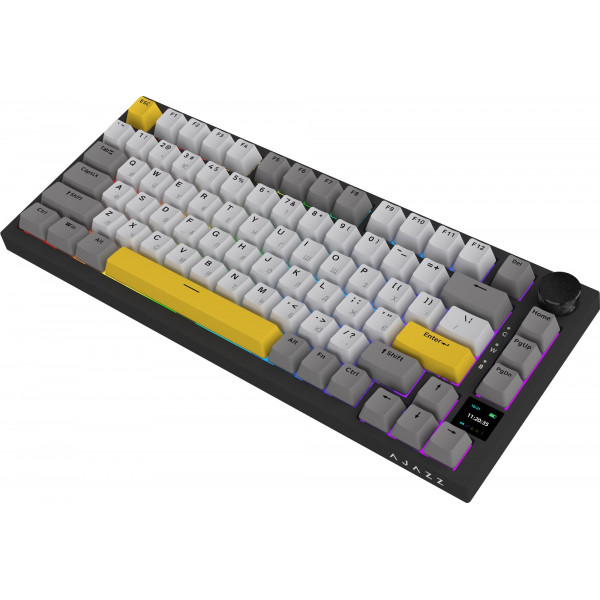 Клавіатура бездротова Ajazz AK820 Pro Gift Switch Black (AK820PRO-G-BGY)