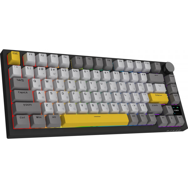 Клавіатура бездротова Ajazz AK820 Pro Gift Switch Black (AK820PRO-G-BGY)