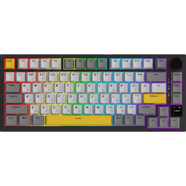 Клавіатура бездротова Ajazz AK820 Pro Gift Switch Black (AK820PRO-G-BGY)