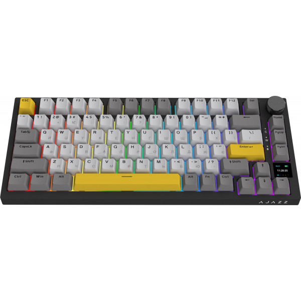 Клавіатура бездротова Ajazz AK820 Pro Gift Switch Black (AK820PRO-G-BGY)