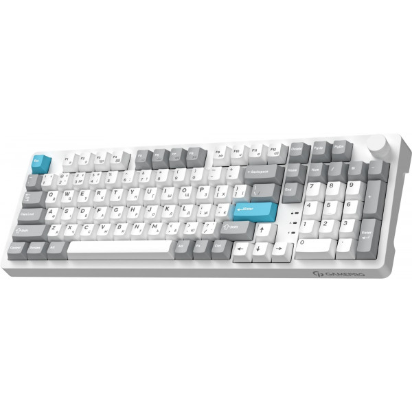 Клавіатура бездротова GamePro Asgard Drakkar Keychron Super Red Switch White (MK305WH)