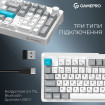 Клавіатура бездротова GamePro Asgard Drakkar Keychron Super Red Switch White (MK305WH)
