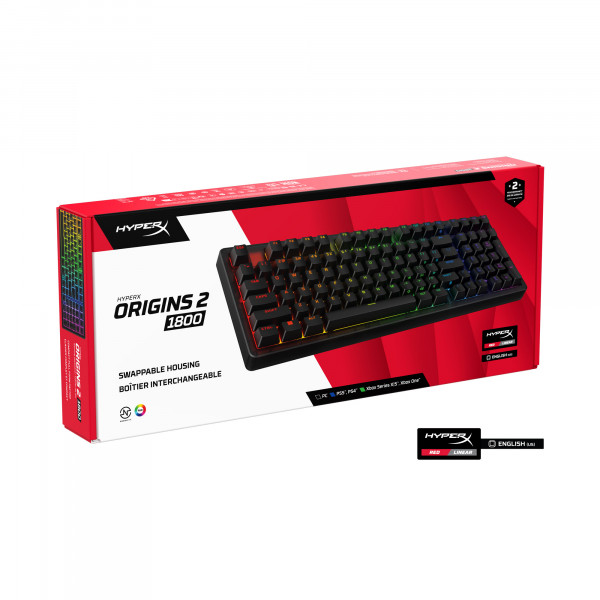 Клавіатура HyperX Origins 2 1800 HX Red USB Black (B4QS4AA)