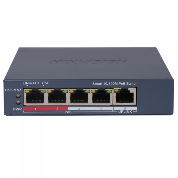 Комутатор Hikvision DS-3E1105P-EI/V2 POE