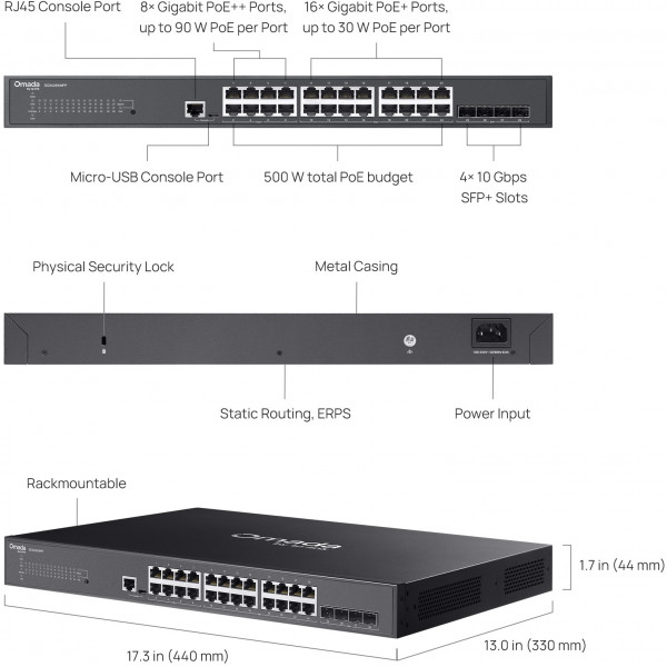 Комутатор TP-Link Omada SG3428XMPP