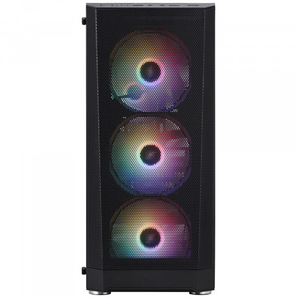 Корпус 1stPlayer FD5-M-BK-4F1 Black без БЖ