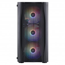 Корпус 1stPlayer X3-M-BK-4F1 Black без БЖ