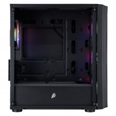 Корпус 1stPlayer X3-M-BK-4F1 Black без БЖ