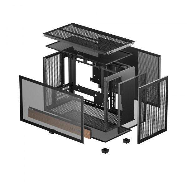 Корпус DeepCool CH260 Wood Black (R-CH260-BKNWM0-G-1)