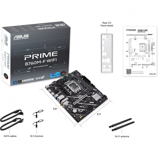 Материнська плата Asus Prime B760M-F WiFi Socket 1700
