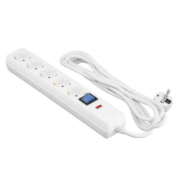 Мережевий фільтр 2E 5хSchuko, 3 м (2E-SP515OSM3WH)