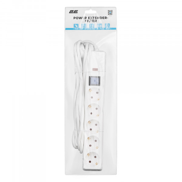 Мережевий фільтр 2E 5хSchuko, 3 м (2E-SP515OSM3WH)