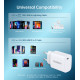 Мережевий зарядний пристрій Choetech (1USBх3A) Type-C PD20W Charger White (Q5004-EU-WH)