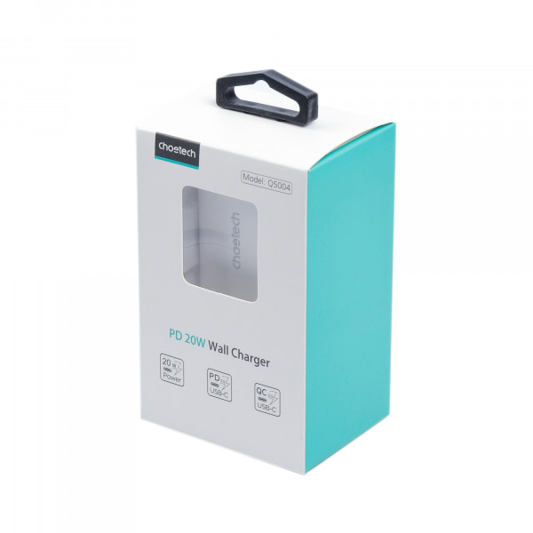 Мережевий зарядний пристрій Choetech (1USBх3A) Type-C PD20W Charger White (Q5004-EU-WH)