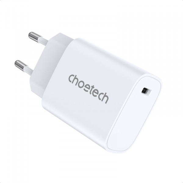 Мережевий зарядний пристрій Choetech (1USBх3A) Type-C PD20W Charger White (Q5004-EU-WH)
