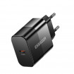 Мережевий зарядний пристрій Essager Travel Charger 30W USB-C Black (E30JSB1-SYTT1-T) + кабель USB Type-C