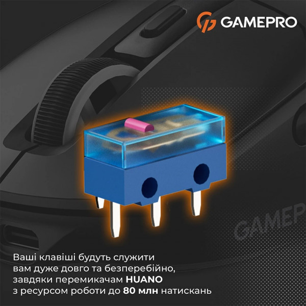 Миша бездротова GamePro Genesis Airmaster Black (GM167B)