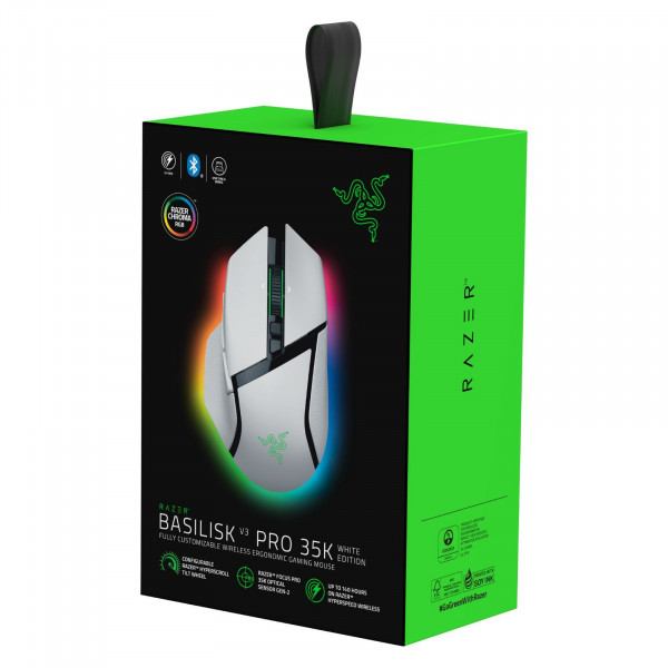 Миша бездротова Razer Basilisk V3 Pro 35K White (RZ01-05240200-R3G1)