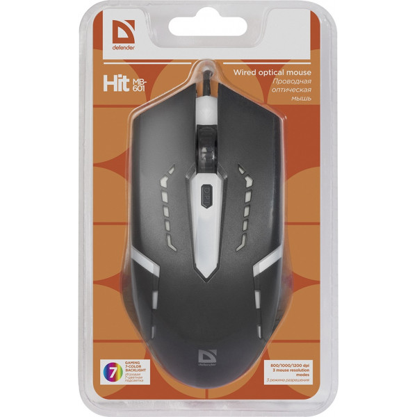 Миша Defender Hit MB-601 Black (52601)