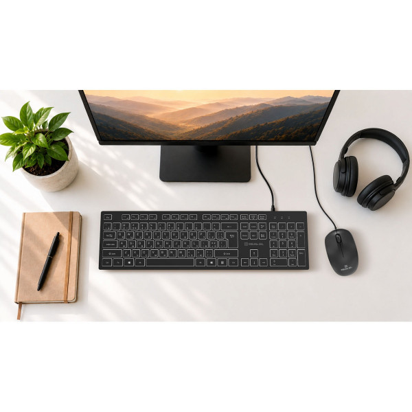 Миша REAL-EL RM-206 Black