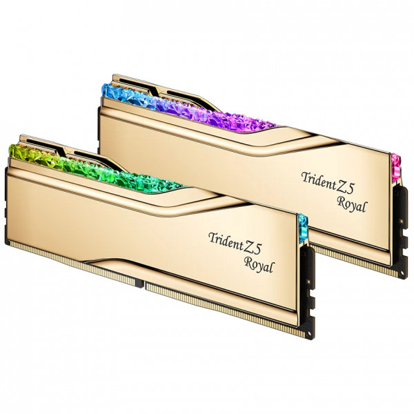 Модуль пам`ятi DDR5 2x16GB/6000 G.Skill Trident Z5 Royal Gold (F5-6000J2836G16GX2-TR5G)