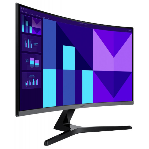 Монiтор Samsung 27" Essential S3 S27D390G (LS27D390GAIXCI) VA Black Curved 100Hz