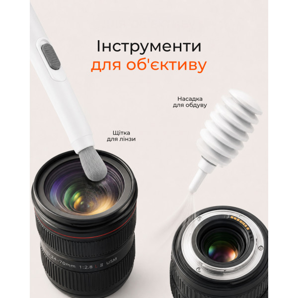 Набір для чищення 2E для оргтехніки 20в1, біло-помаранчевий (2E-SK20IN1)