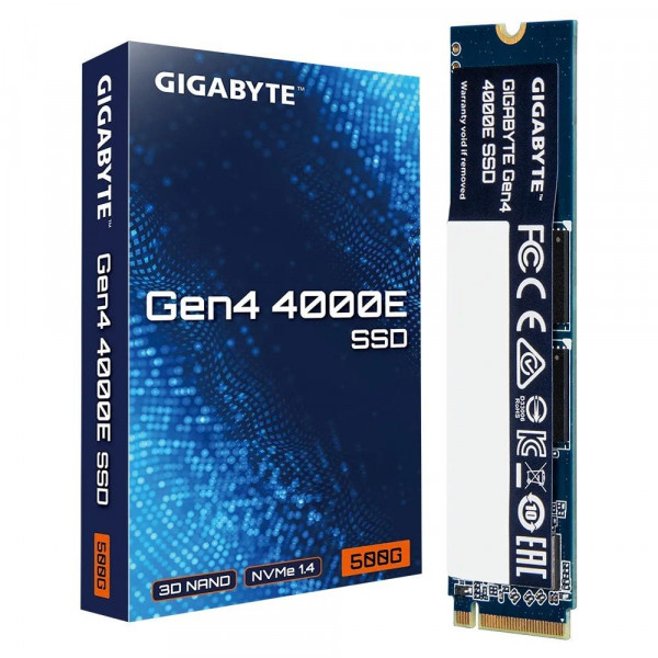 Накопичувач SSD 500GB Gigabyte Gen4 4000E M.2 2280 PCIe 4.0 x4 3D NAND (G440E500G)