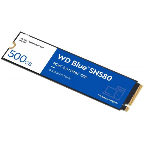 Накопичувач SSD 500GB WD Blue SN580 M.2 2280 PCIe 4.0 x4 3D TLC (WDS500G3B0E)